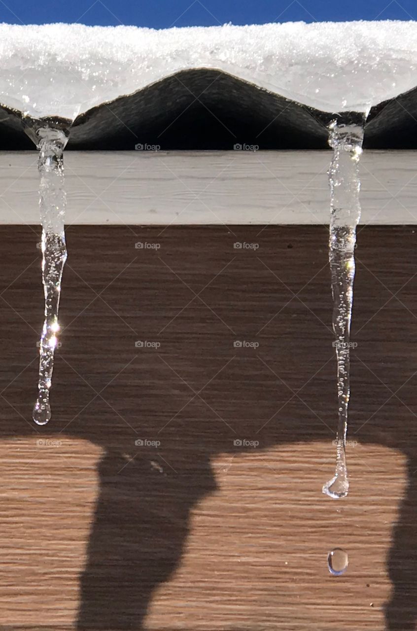 South Georgia winter 2018...icicles dripping off the house 