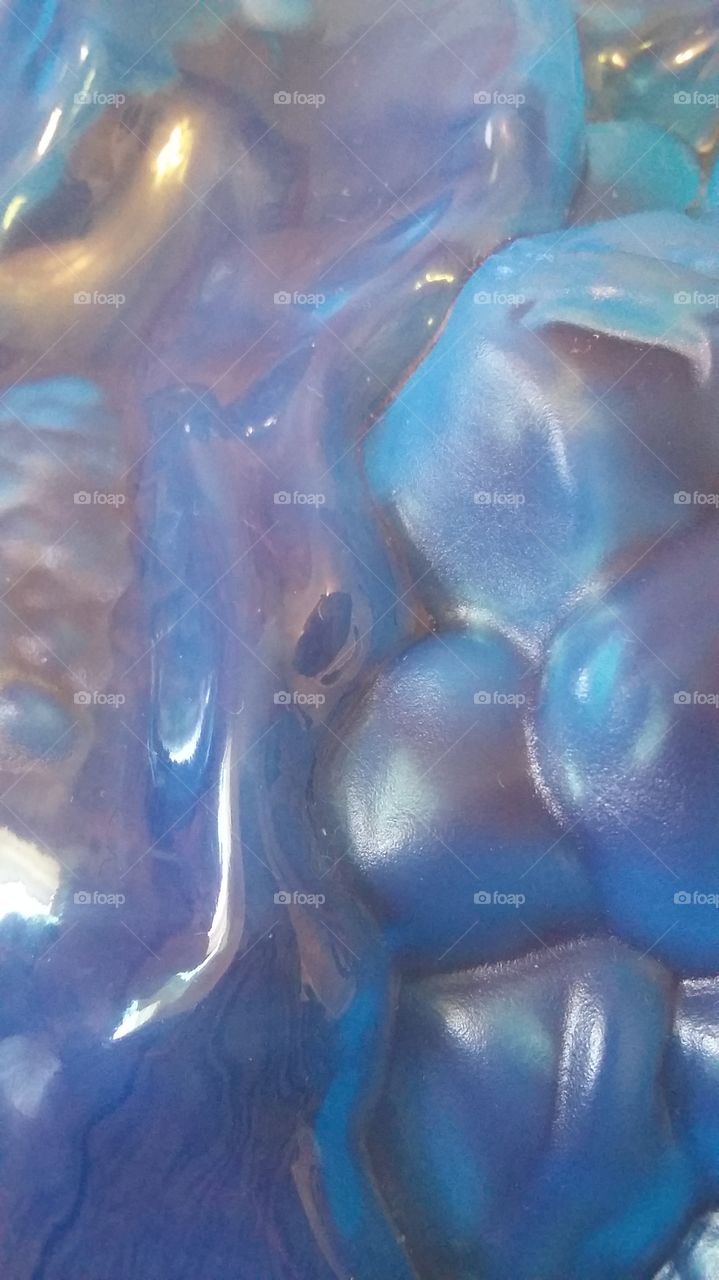 Blue plastic toy