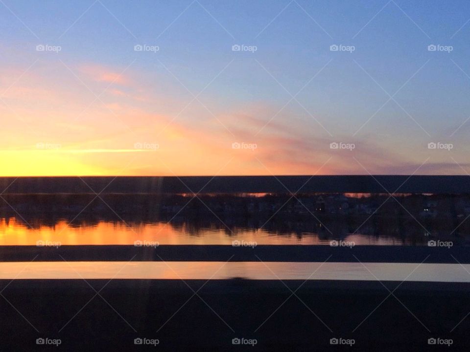 Sunset / Sky water bridge 