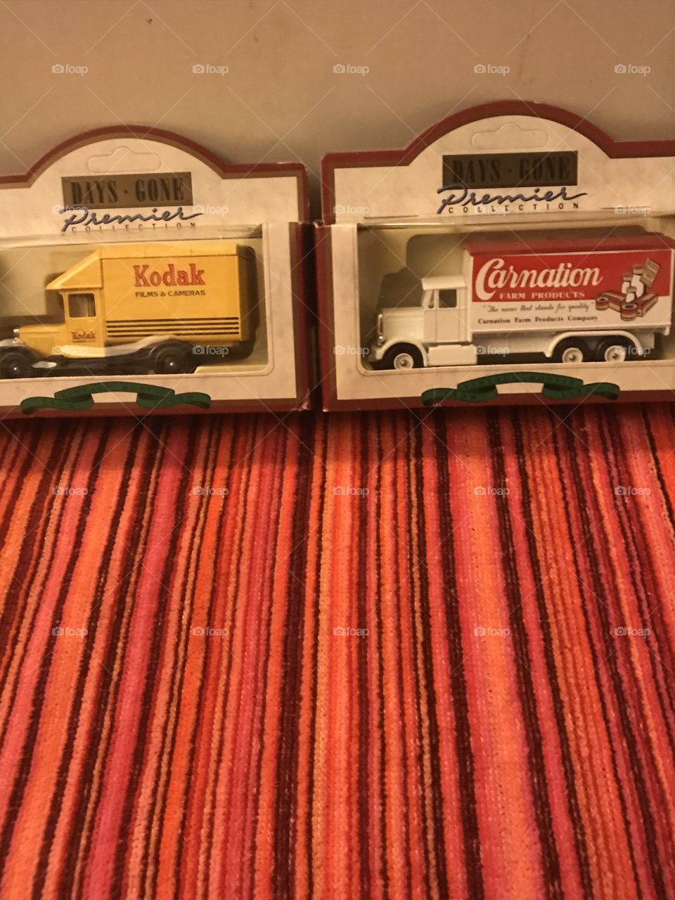 My toy trucks:  collectibles.