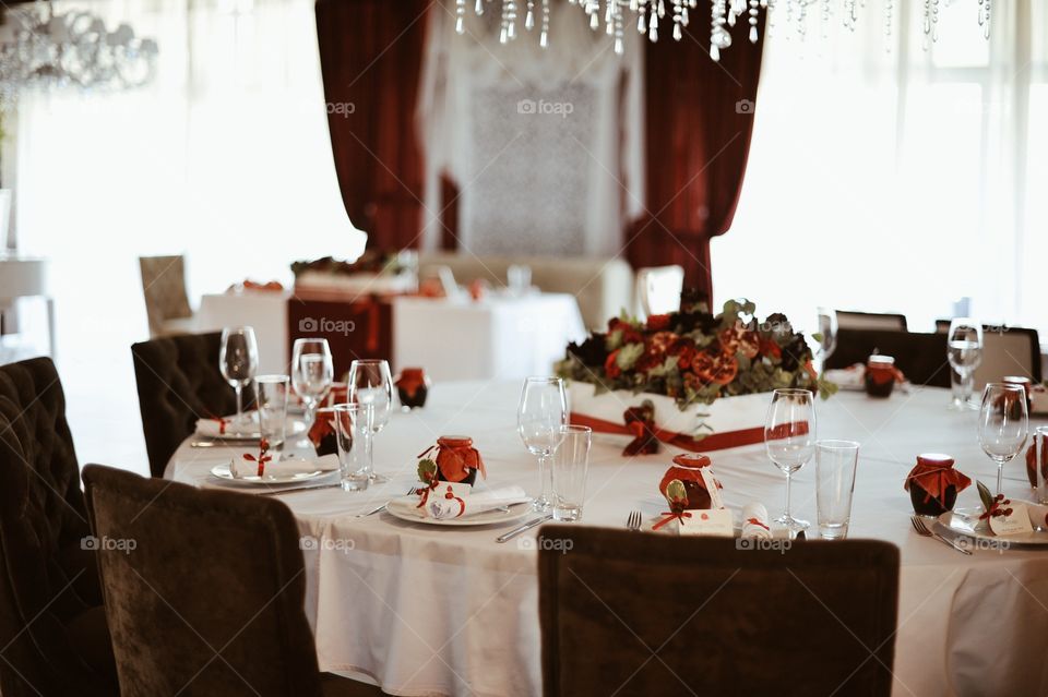 table, wedding, banquet. wedding, Banquet, celebration, decor, beautiful, pomegranate,