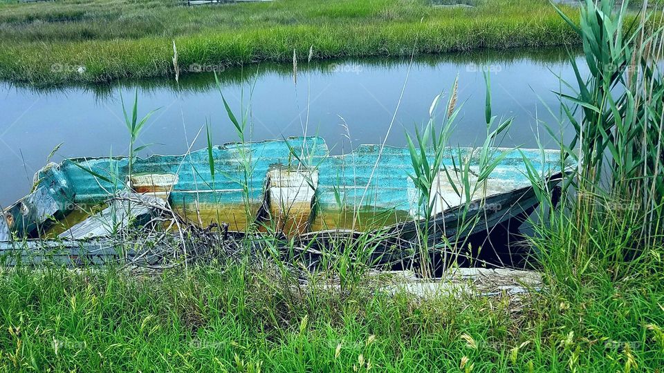 An abandoned old boat