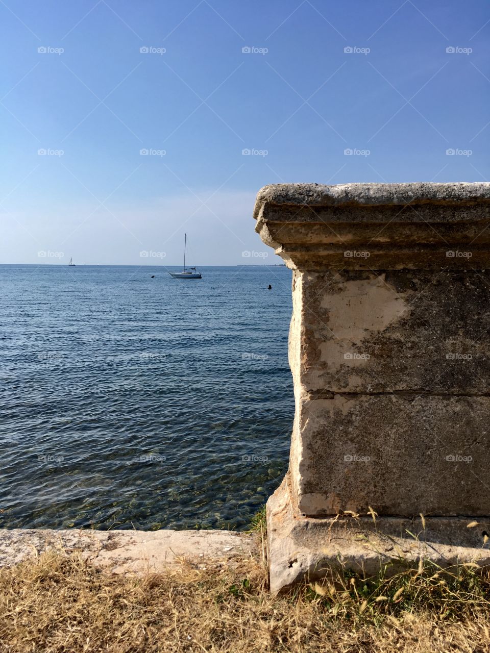 Istrian coast on the Adriatic Sea near Novigrad