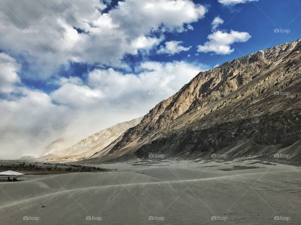 The wind seems easy but it makes sand