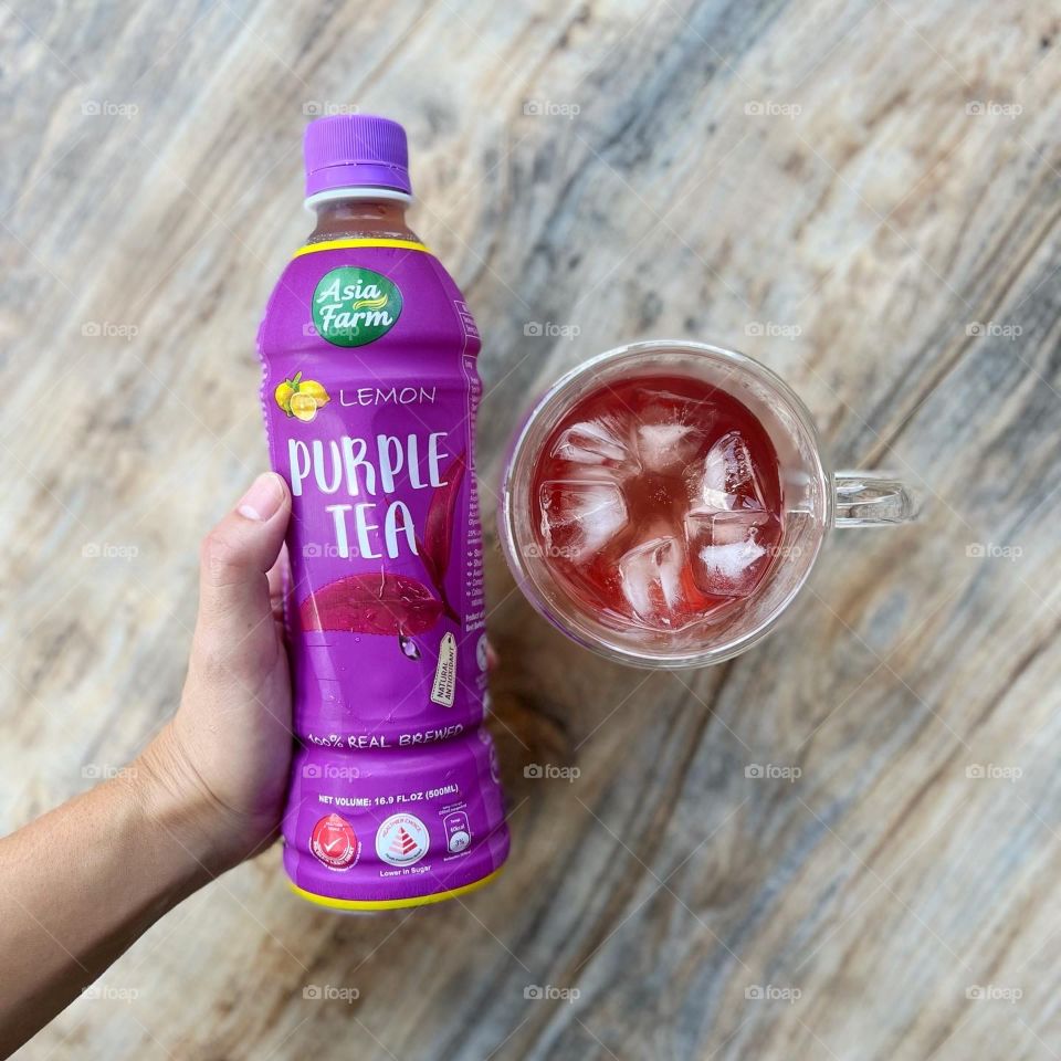 Vibrant purple tea with great health benefits 