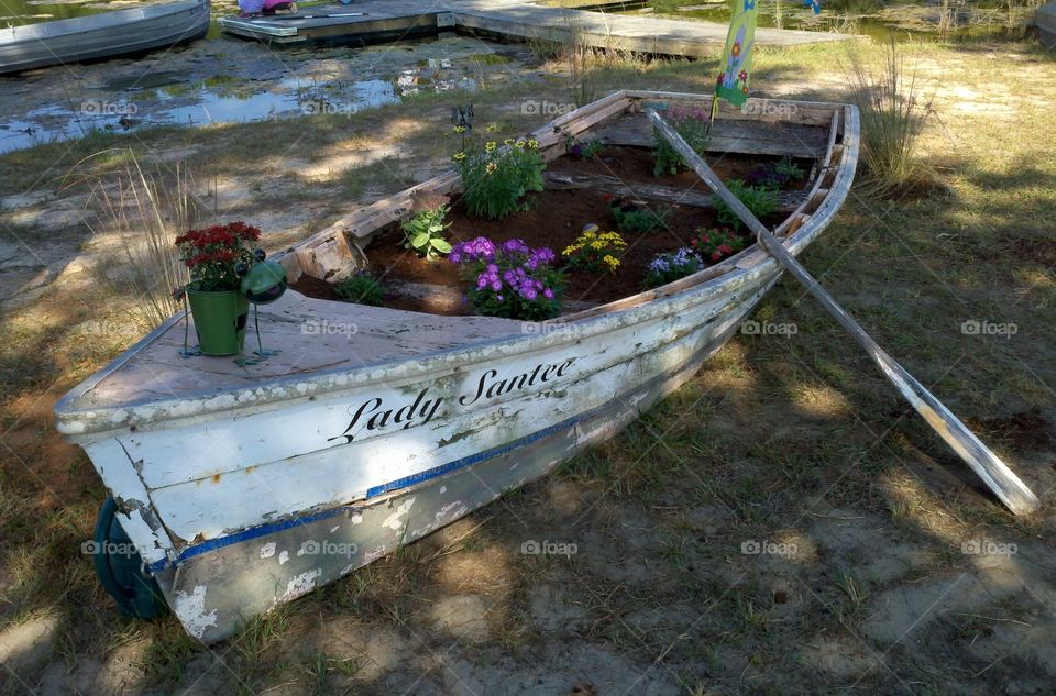 Boat Flower Bed