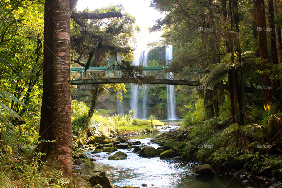 Scenic waterfall 