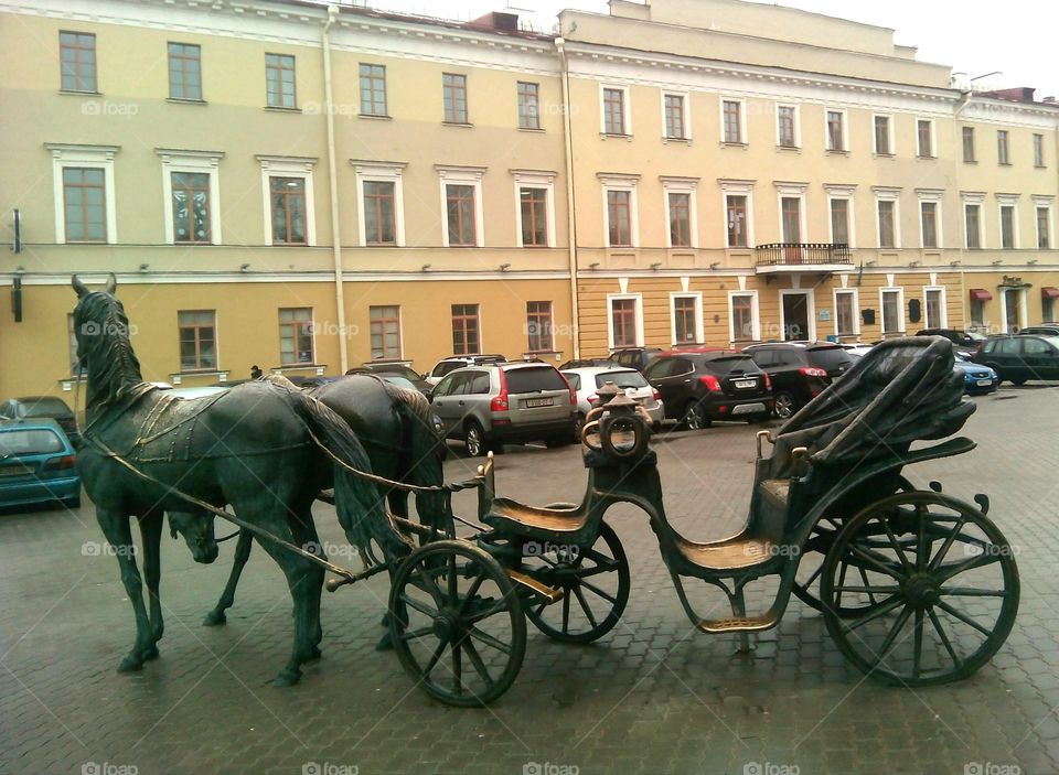 Carriage, Cavalry, Vehicle, People, Group