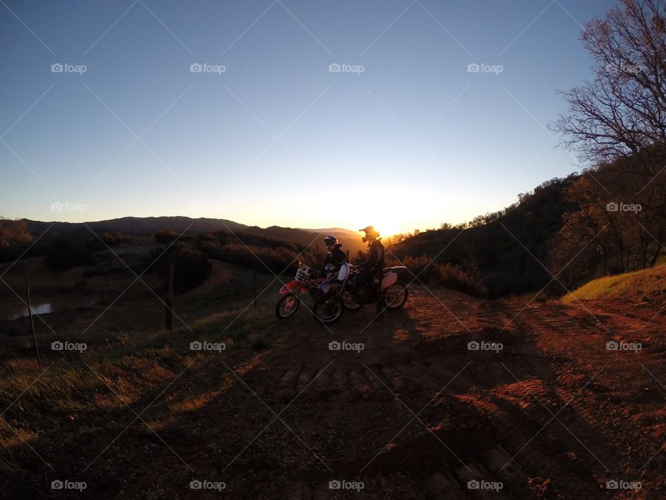 Dirt Bike Sunrise