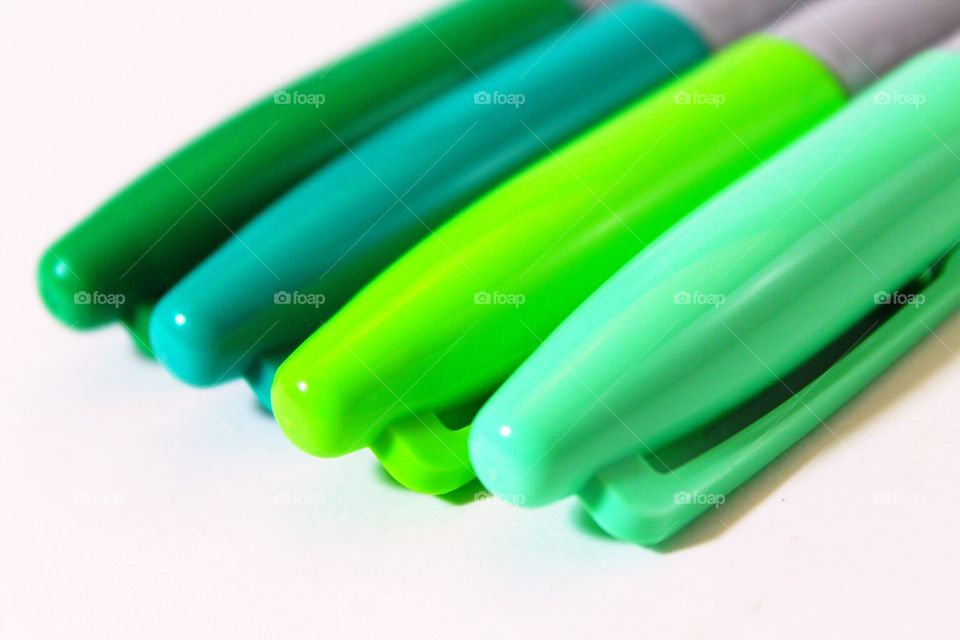 Green marker caps