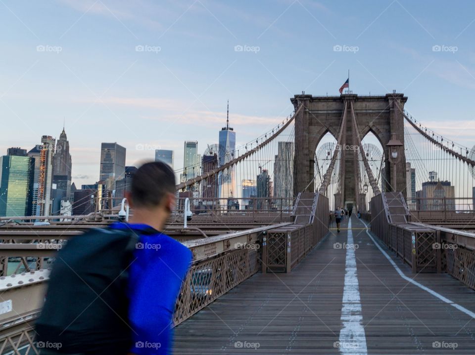 Jogging Brooklyn Bridge