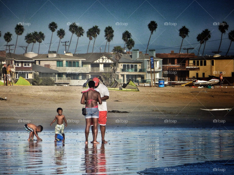 beach sky summer family by analia