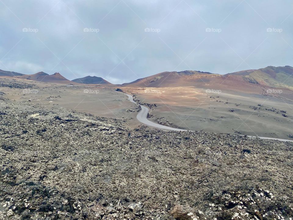 The Martian motorway, Lanzarote 