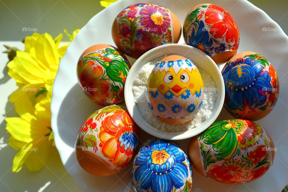 Easter, Decoration, Egg, Flower, Celebration