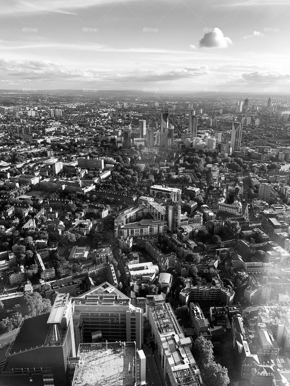 London views from the Shard.