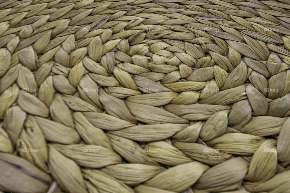 Striped woven rope used as background.