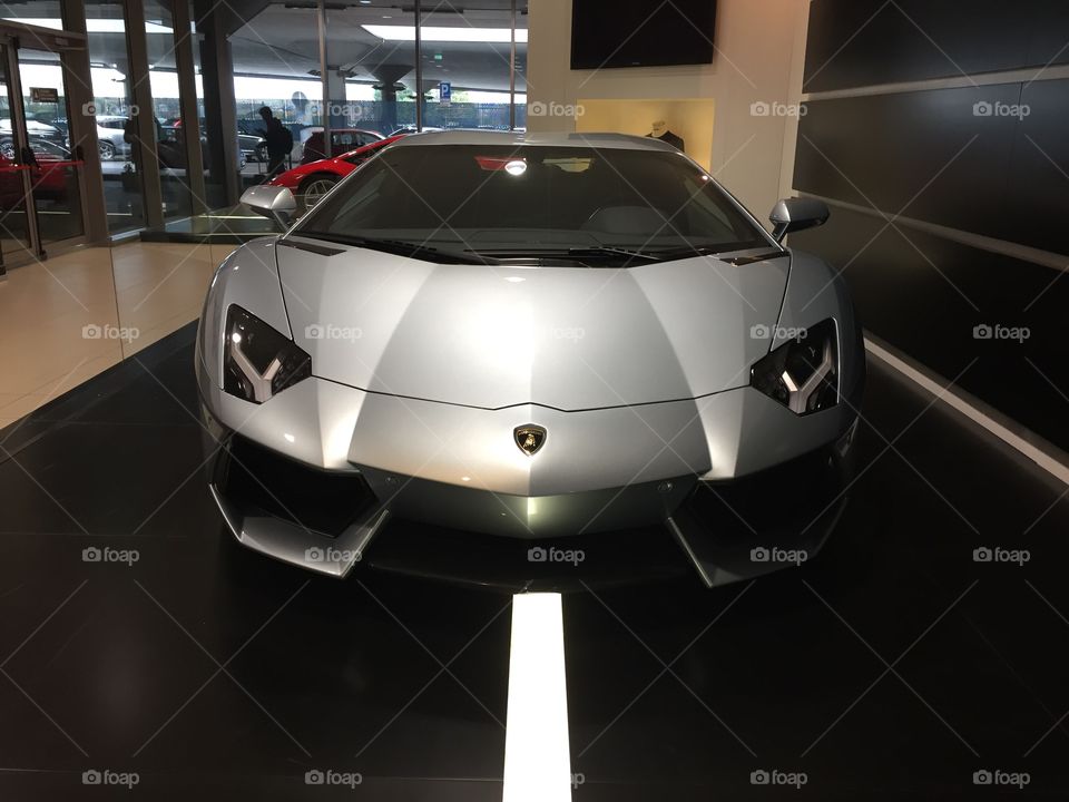 Lamborghini exhibition at Bologna airport 