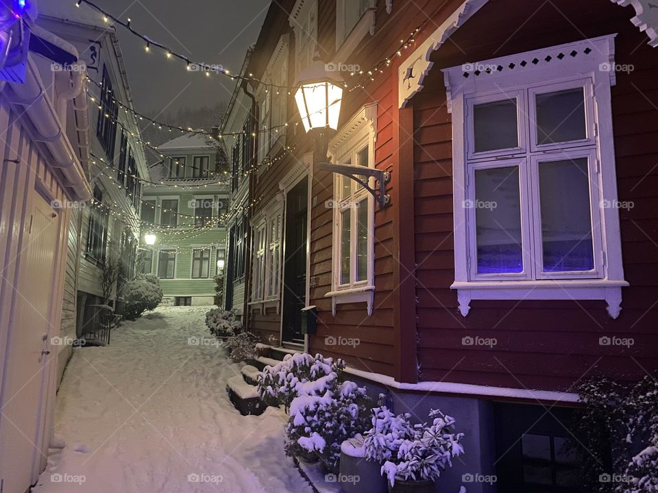 Winter lighting, Bergen