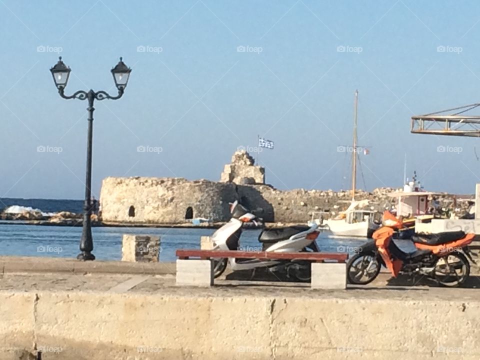 Paros beach marina 