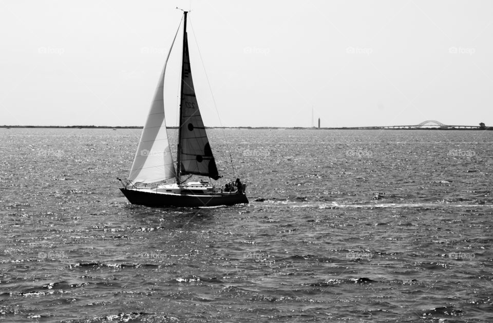 Sailing in long island sound waters. was shot on the way to fire island