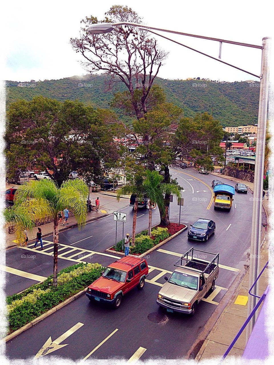 Rush hour in St. Thomas 