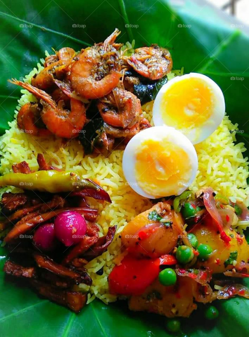 A Simply Delicious Yellow Rice and Curry Combo.