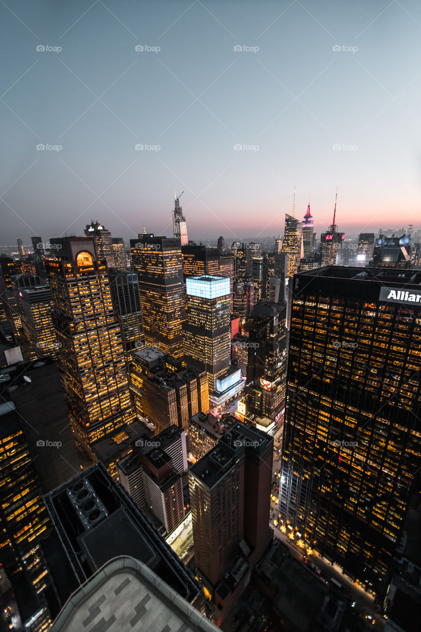 Sunset Over The City