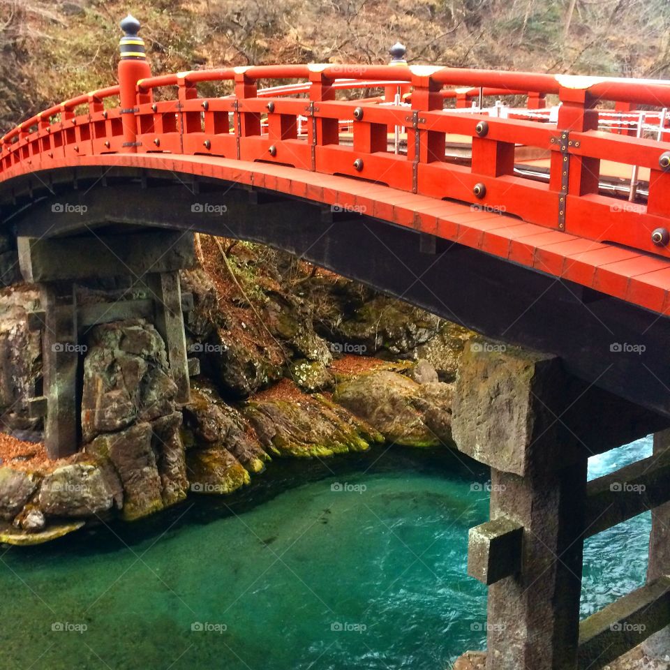 Divine bridge in Nikko, Japan 
