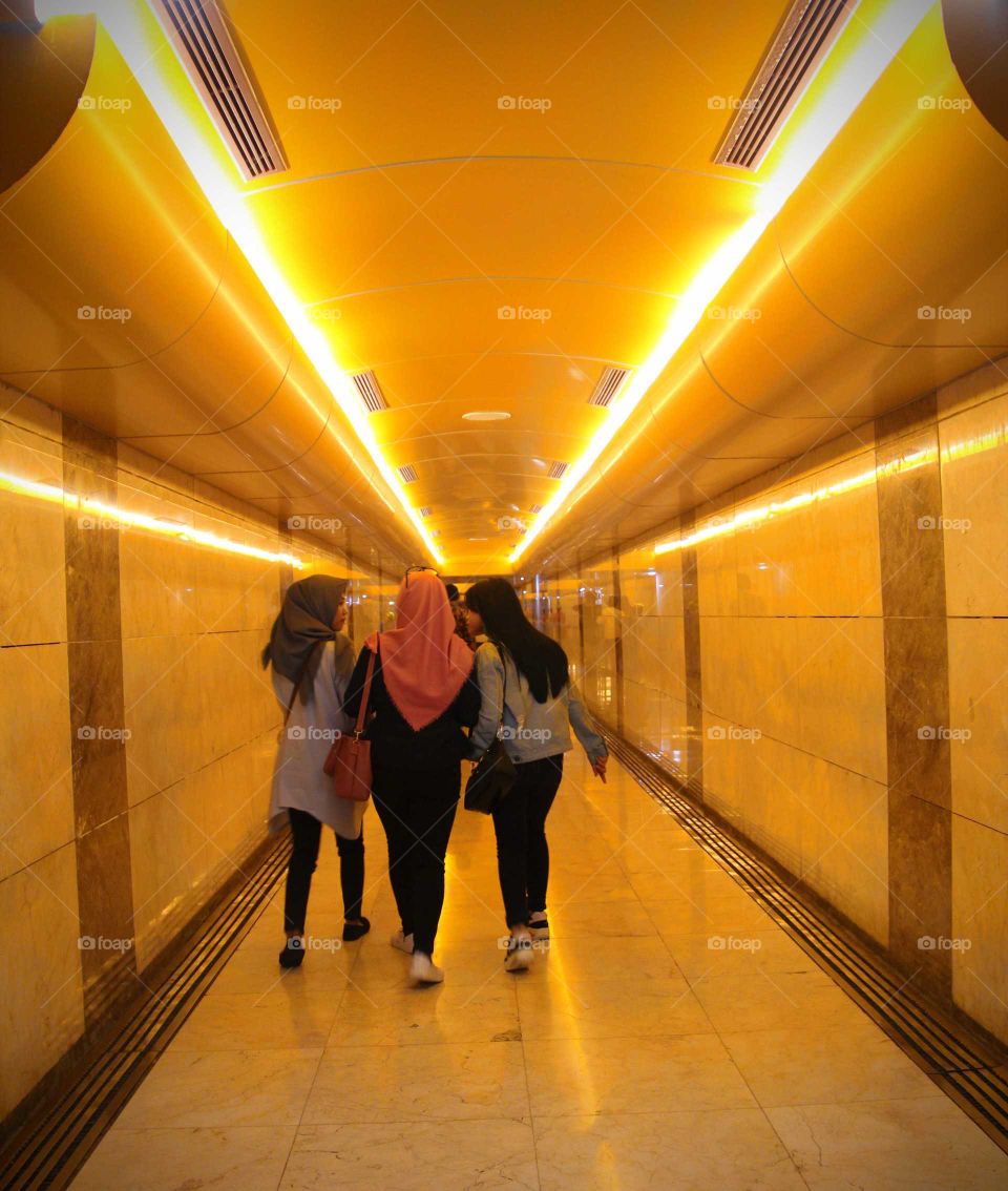 Visitors entering Monas Museum