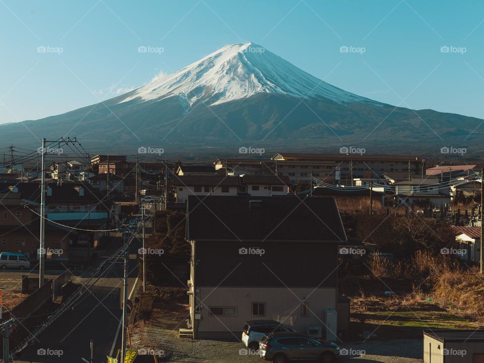 Rooftop view Mt. Fuji