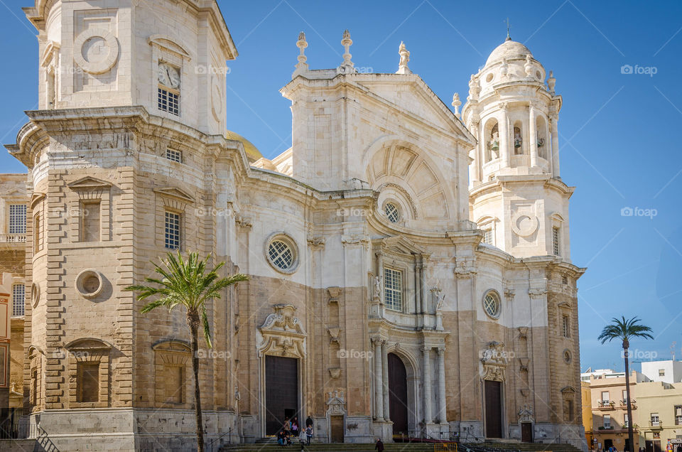 Cathedral de Cadiz . The beautiful Cathedral in Cadiz, Spain 