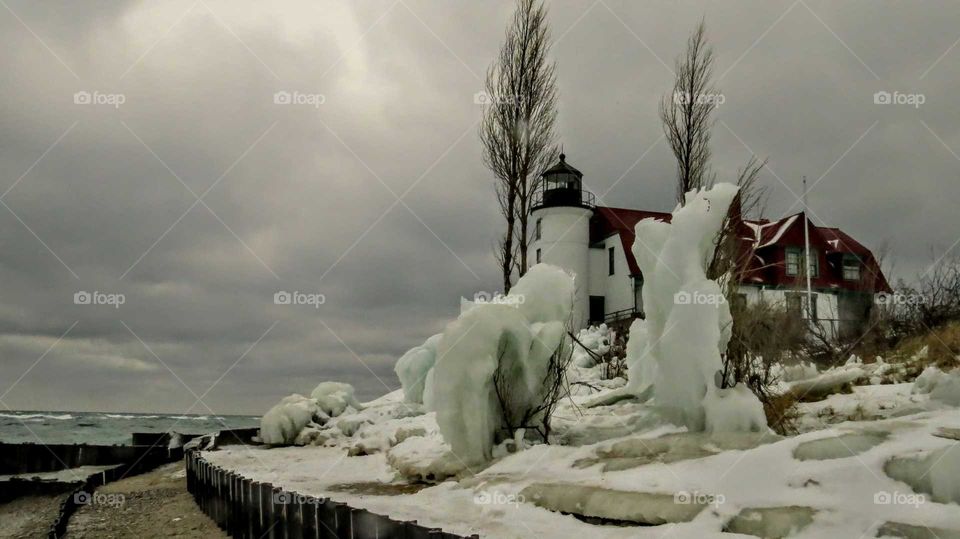#Winter stories Pointe Bestie Lighthouse
