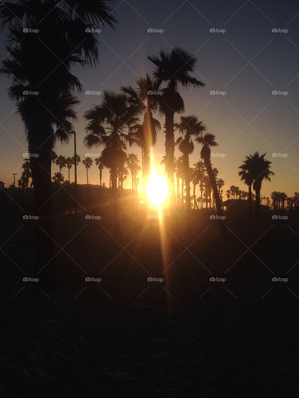 Sunrise at Huntington Beach