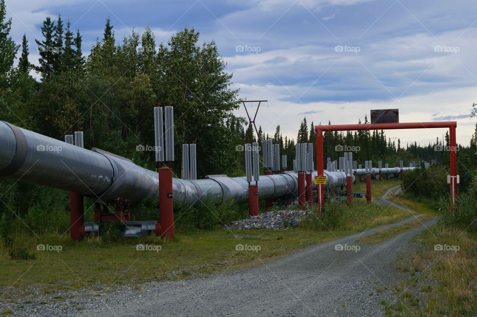 Oil Pipeline that runs through Alaska