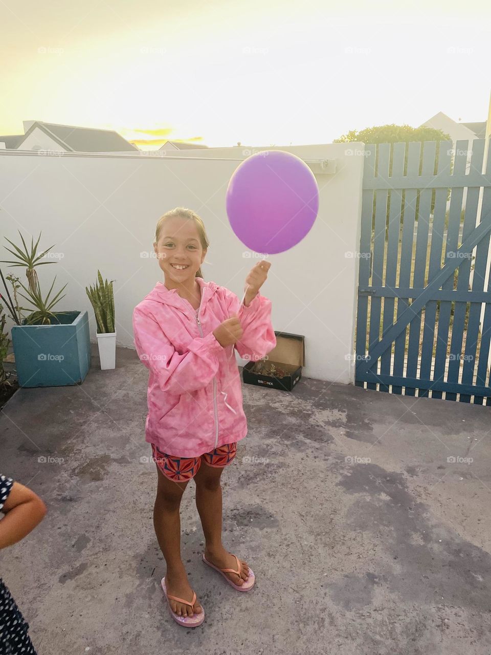 Making a wish and letting it go