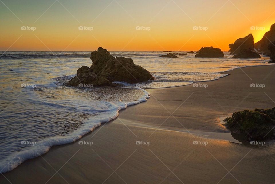 Sunset el matador beach