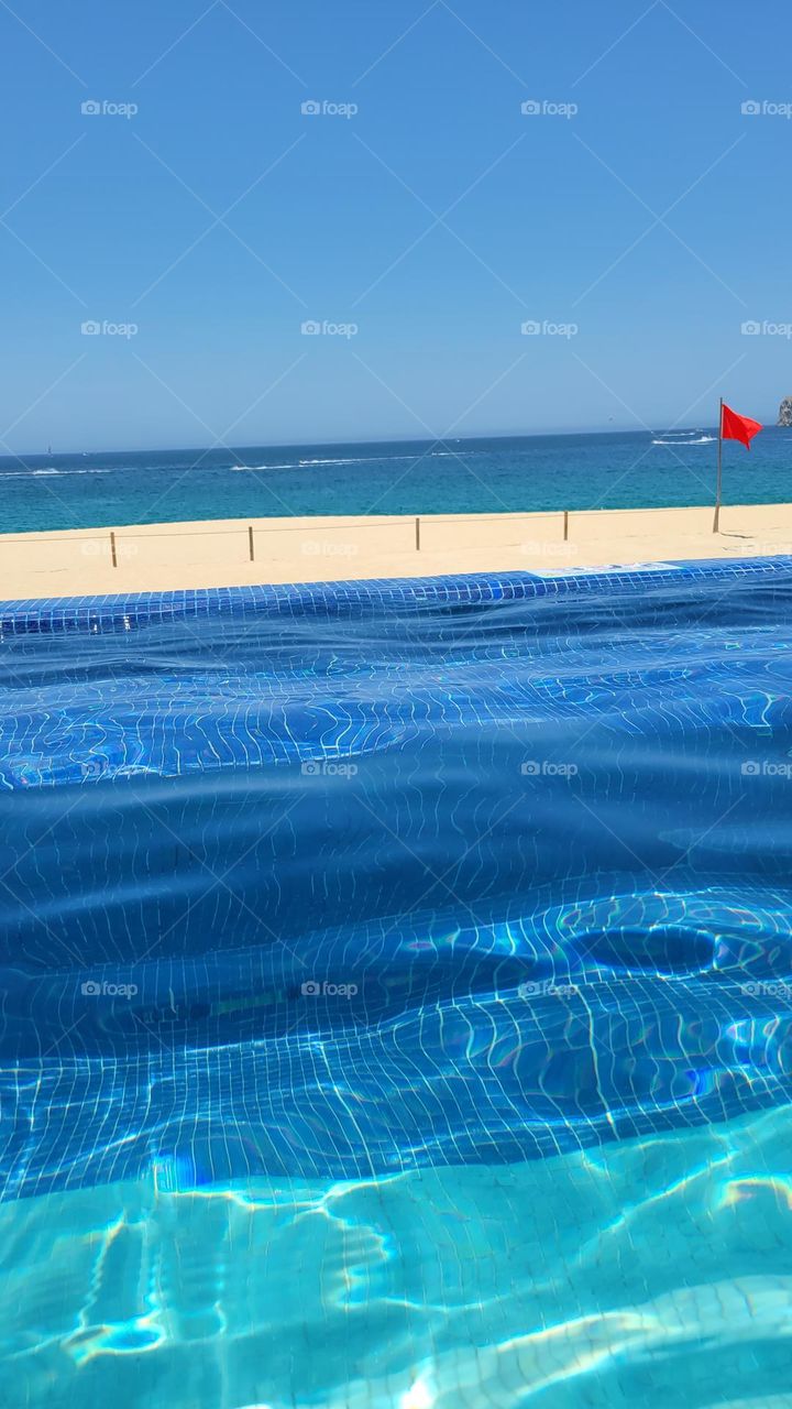 infinity pool in Cabo San Lucas