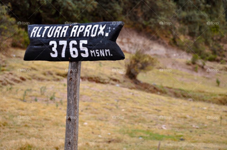 High altitude in peru