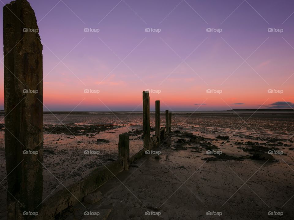 Sunset at Monifieth Beach