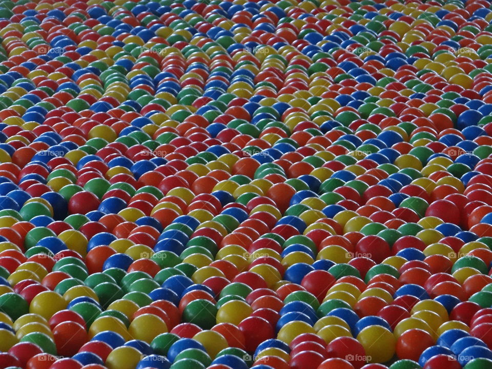 Ball Pit Balls in a Pool Texture