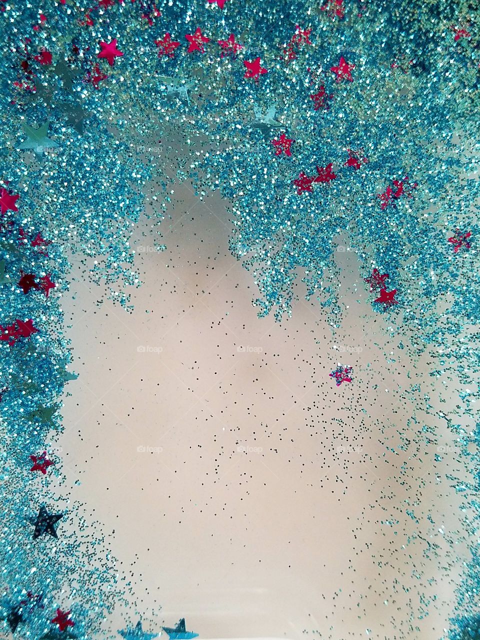 blue glitter