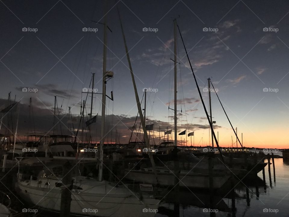 Marina sunset