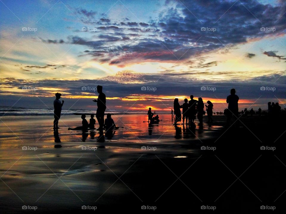 Parangtritis beach, the location in Yogyakarta, Indonesia. The City of culture.