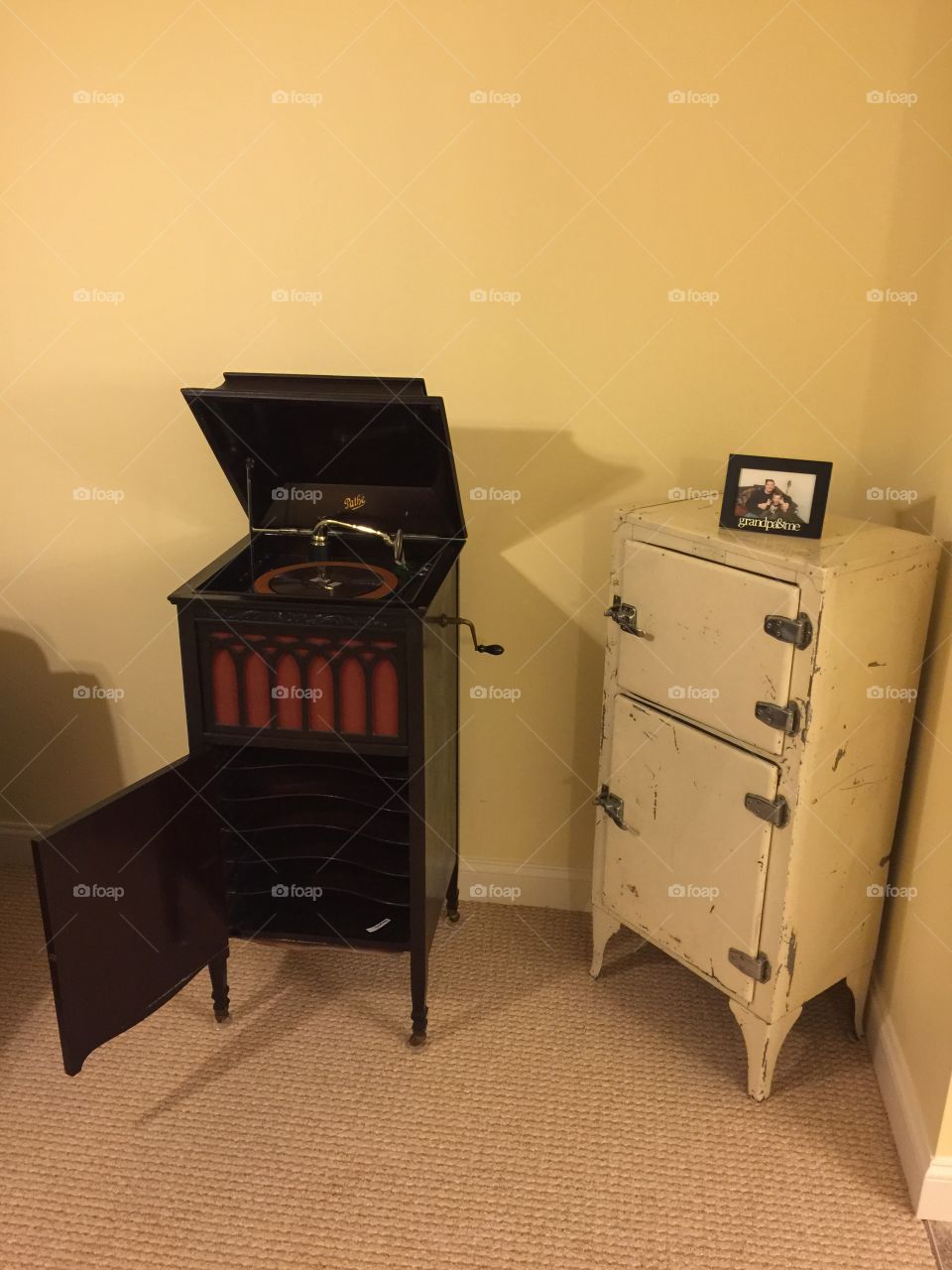 My phonograph and ice box