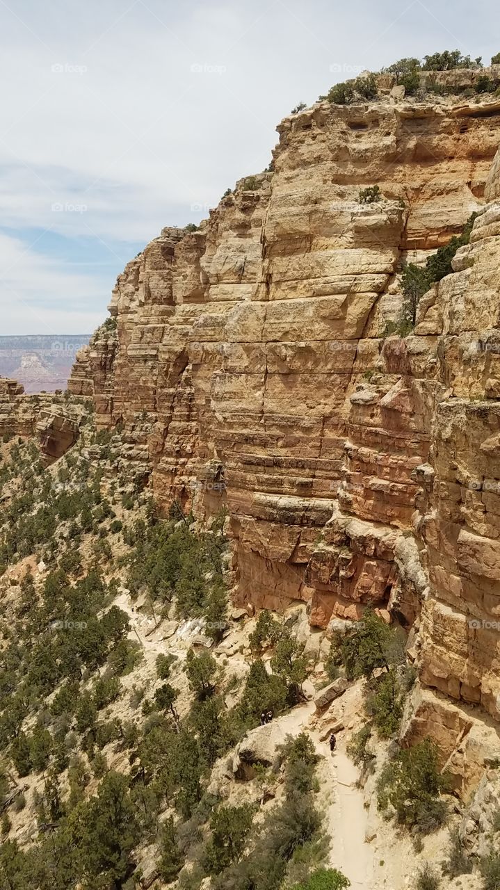 View While Hiking Grand Canyon