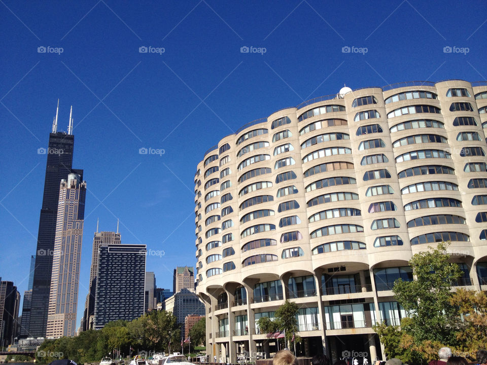 city windows marina skyscrapers by leanderthal