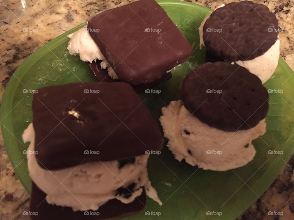 Girl Scout cookie sandwiches