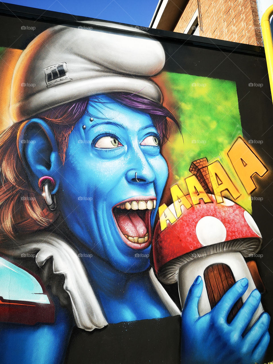 A smurf avatar