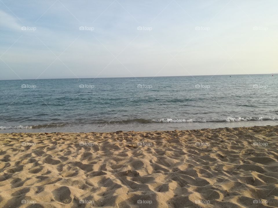 Playa de Palma beach at sunset