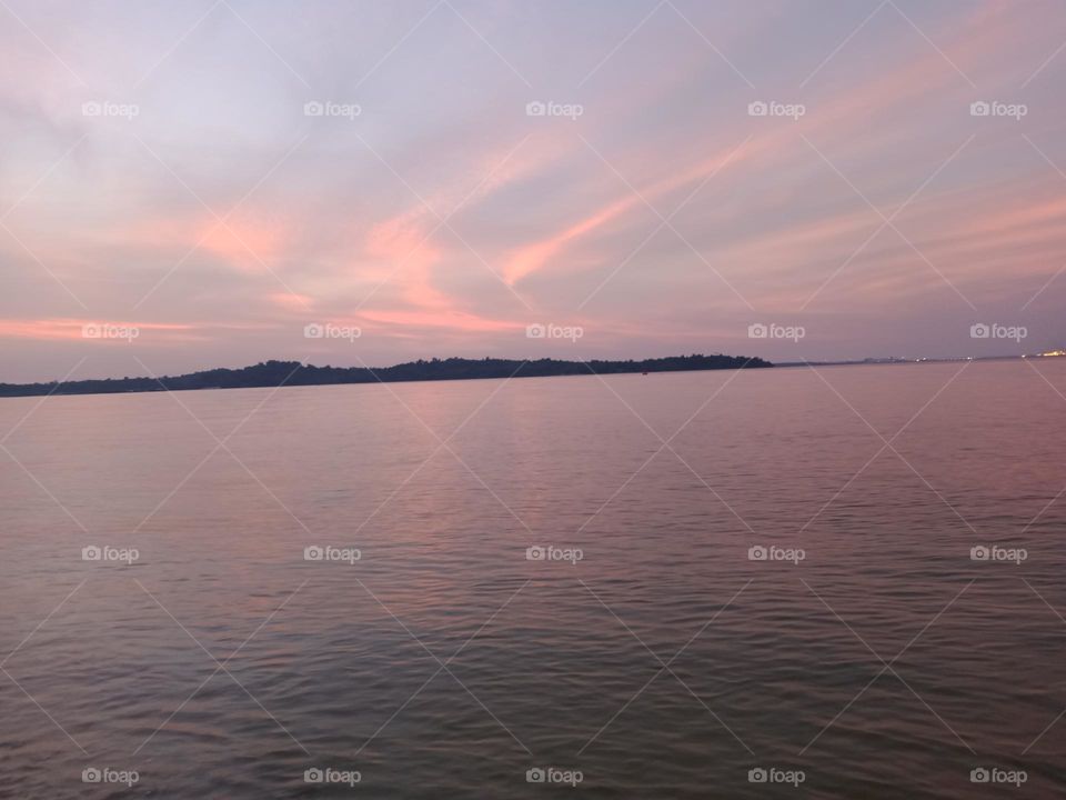 Changi village beach sunset vibes